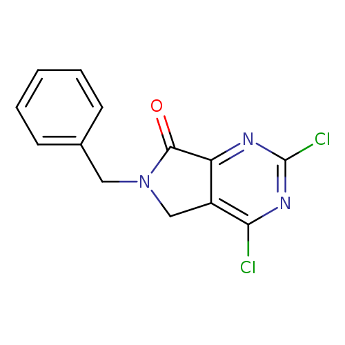 Clc1nc(Cl)c2c(n1)C(=O)N(C2)Cc1ccccc1