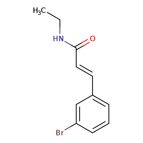 CCNC(=O)/C=C/c1cccc(c1)Br