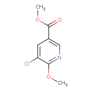 COC(=O)c1cnc(c(c1)Cl)OC