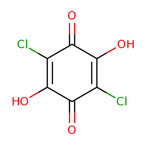 OC1=C(Cl)C(=O)C(=C(C1=O)Cl)O