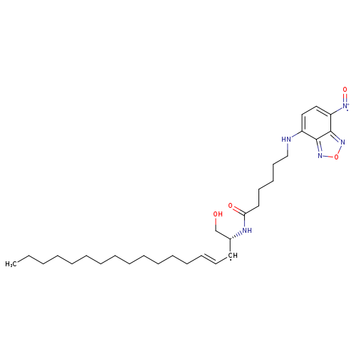 CCCCCCCCCCCCC/C=C/[CH][C@@H](NC(=O)CCCCCNc1ccc(c2c1non2)[N+]=O)CO
