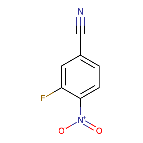 N#Cc1ccc(c(c1)F)[N+](=O)[O-]