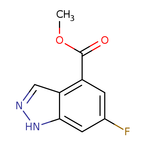 COC(=O)c1cc(F)cc2c1cn[nH]2