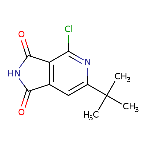 O=C1NC(=O)c2c1cc(nc2Cl)C(C)(C)C