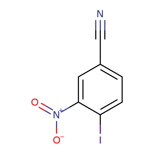 N#Cc1ccc(c(c1)[N+](=O)[O-])I