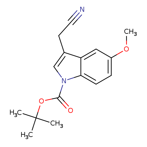 N#CCc1cn(c2c1cc(OC)cc2)C(=O)OC(C)(C)C