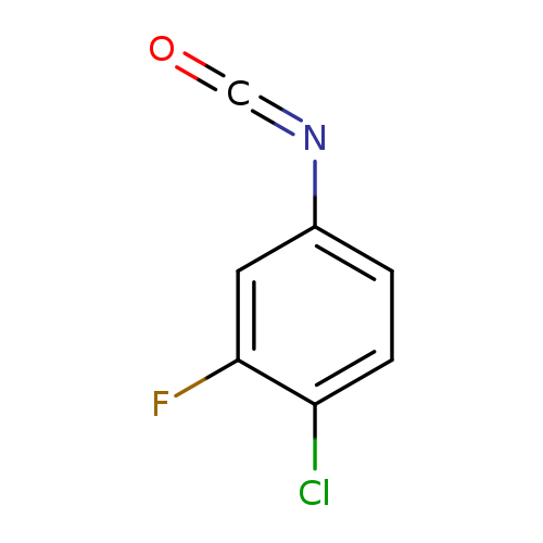 O=C=Nc1ccc(c(c1)F)Cl