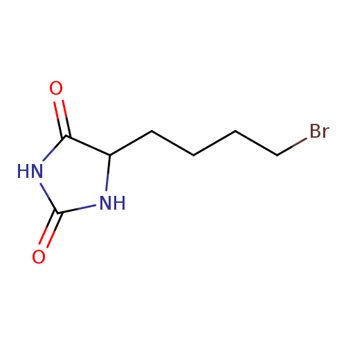 BrCCCCC1NC(=O)NC1=O