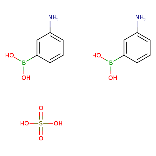 OS(=O)(=O)O.Nc1cccc(c1)B(O)O.Nc1cccc(c1)B(O)O