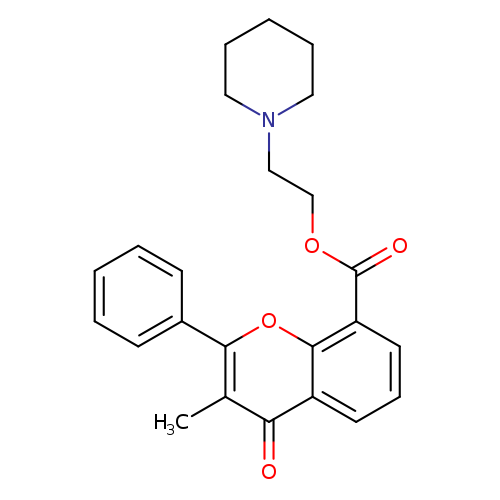 O=C(c1cccc2c1oc(c1ccccc1)c(c2=O)C)OCCN1CCCCC1