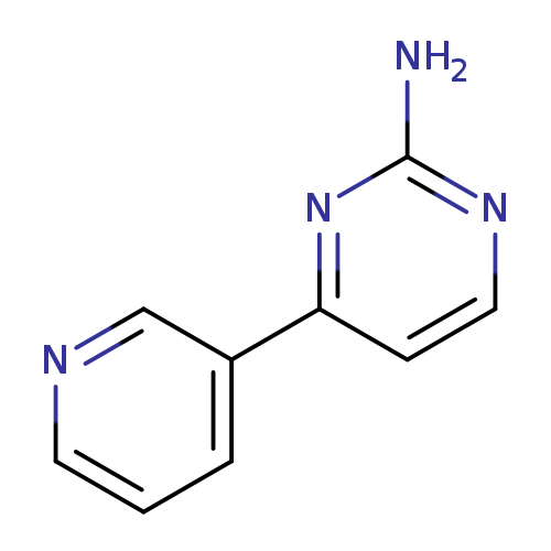 Nc1nccc(n1)c1cccnc1