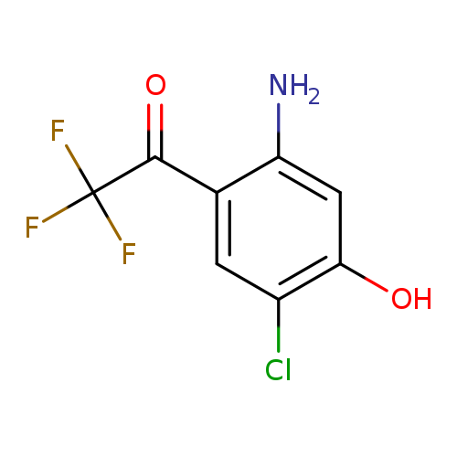 Nc1cc(O)c(cc1C(=O)C(F)(F)F)Cl