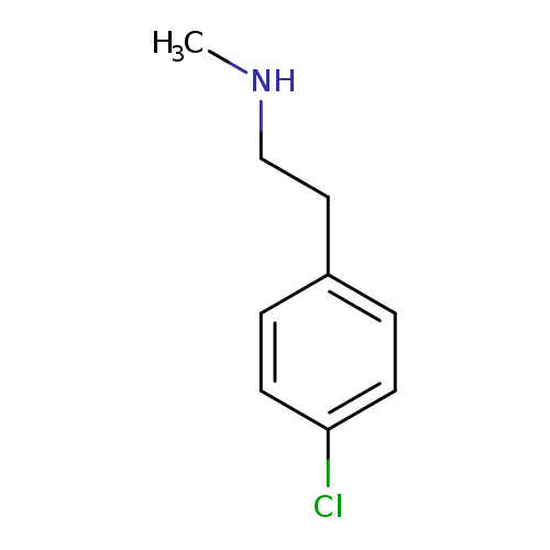 CNCCc1ccc(cc1)Cl