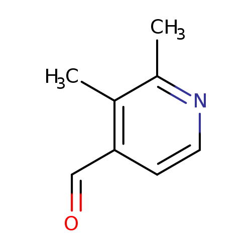 O=Cc1ccnc(c1C)C