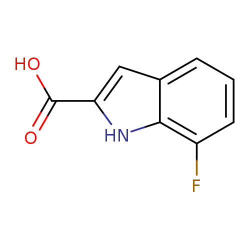 OC(=O)c1cc2c([nH]1)c(F)ccc2