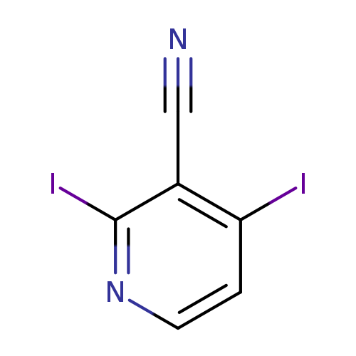 N#Cc1c(I)ccnc1I