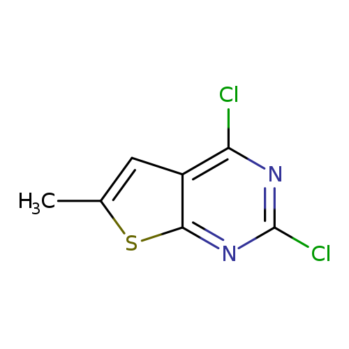 Clc1nc(Cl)c2c(n1)sc(c2)C