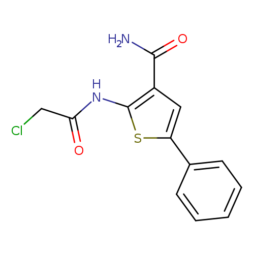 ClCC(=O)Nc1sc(cc1C(=O)N)c1ccccc1
