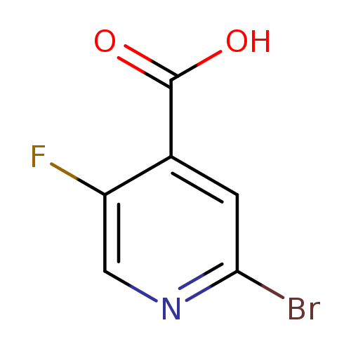 Brc1ncc(c(c1)C(=O)O)F