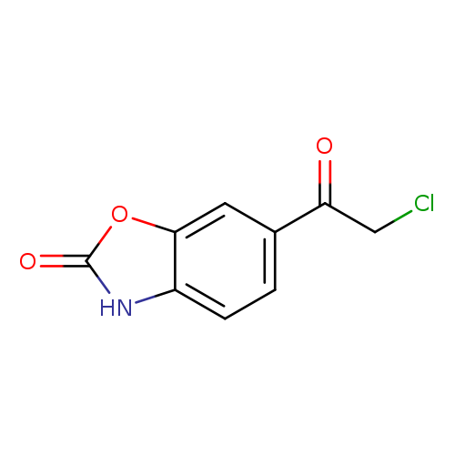 ClCC(=O)c1ccc2c(c1)oc(=O)[nH]2