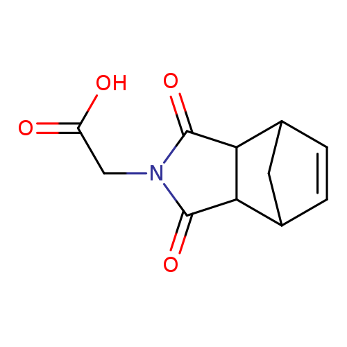 OC(=O)CN1C(=O)C2C(C1=O)C1CC2C=C1
