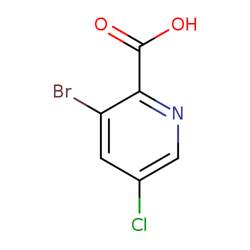 Clc1cnc(c(c1)Br)C(=O)O