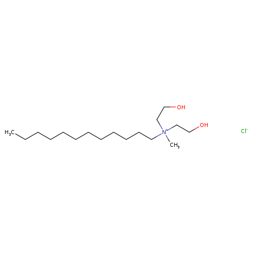 CCCCCCCCCCCC[N+](CCO)(CCO)C.[Cl-]