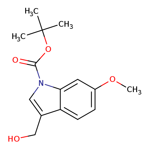 OCc1cn(c2c1ccc(c2)OC)C(=O)OC(C)(C)C