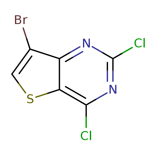 Clc1nc(Cl)c2c(n1)c(Br)cs2