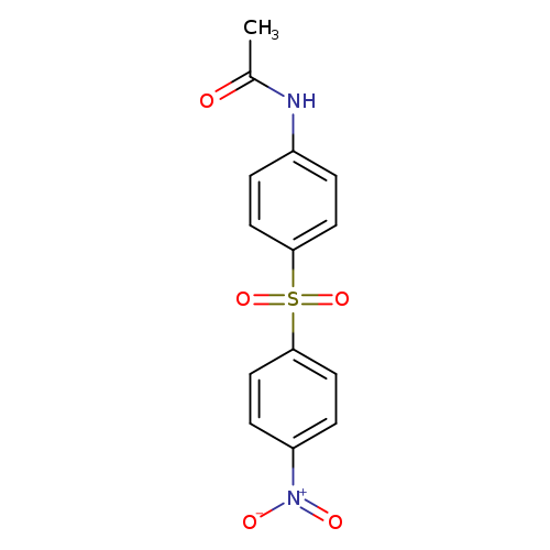 CC(=O)Nc1ccc(cc1)S(=O)(=O)c1ccc(cc1)[N+](=O)[O-]