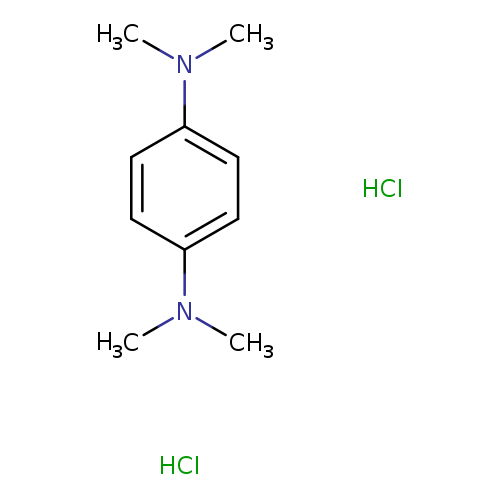 CN(c1ccc(cc1)N(C)C)C.Cl.Cl