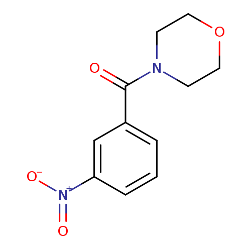 O=C(c1cccc(c1)[N+](=O)[O-])N1CCOCC1