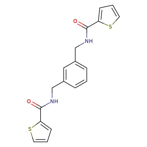 O=C(c1cccs1)NCc1cccc(c1)CNC(=O)c1cccs1