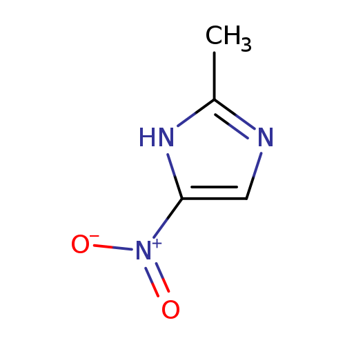 [O-][N+](=O)c1cnc([nH]1)C