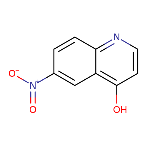 [O-][N+](=O)c1ccc2c(c1)c(O)ccn2