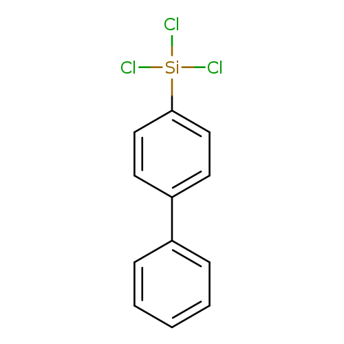 Cl[Si](c1ccc(cc1)c1ccccc1)(Cl)Cl