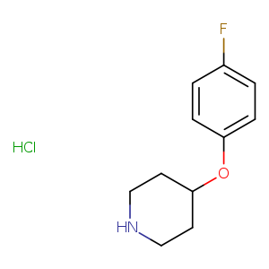 Fc1ccc(cc1)OC1CCNCC1.Cl