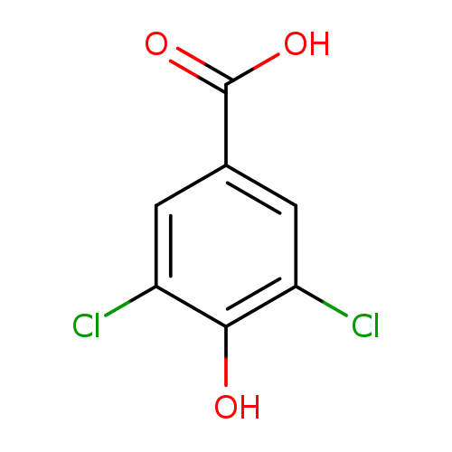 OC(=O)c1cc(Cl)c(c(c1)Cl)O