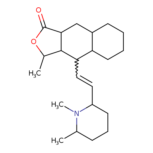 CC1OC(=O)C2C1C(C=CC1CCCC(N1C)C)C1CCCCC1C2