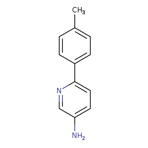 Cc1ccc(cc1)c1ccc(cn1)N