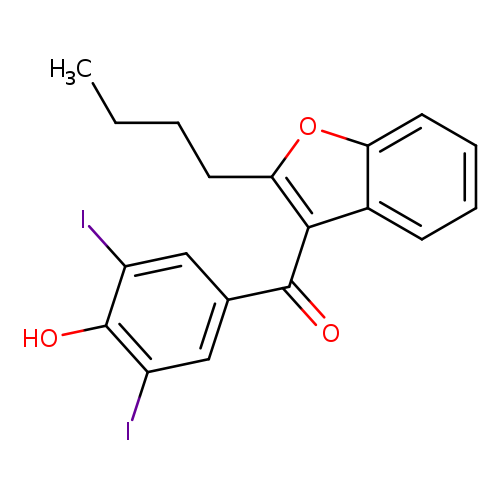 CCCCc1oc2c(c1C(=O)c1cc(I)c(c(c1)I)O)cccc2