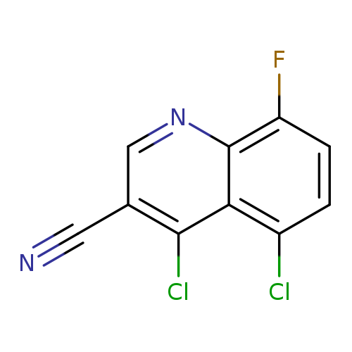 N#Cc1cnc2c(c1Cl)c(Cl)ccc2F