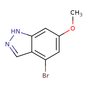 COc1cc(Br)c2c(c1)[nH]nc2