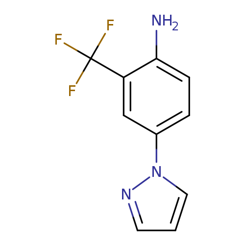 Nc1ccc(cc1C(F)(F)F)n1cccn1