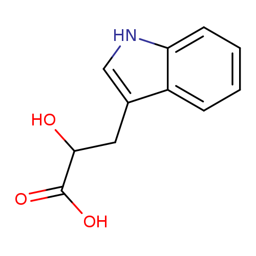 OC(=O)C(Cc1c[nH]c2c1cccc2)O