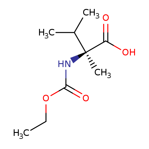 CCOC(=O)N[C@](C(=O)O)(C(C)C)C