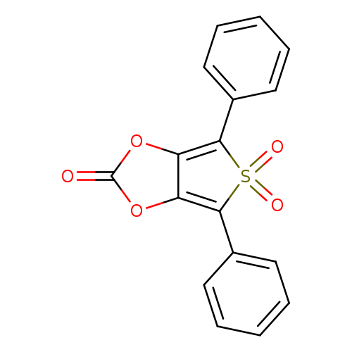 O=c1oc2=C(c3ccccc3)S(=O)(=O)C(=c2o1)c1ccccc1