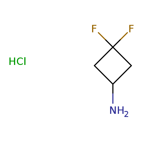 NC1CC(C1)(F)F.Cl