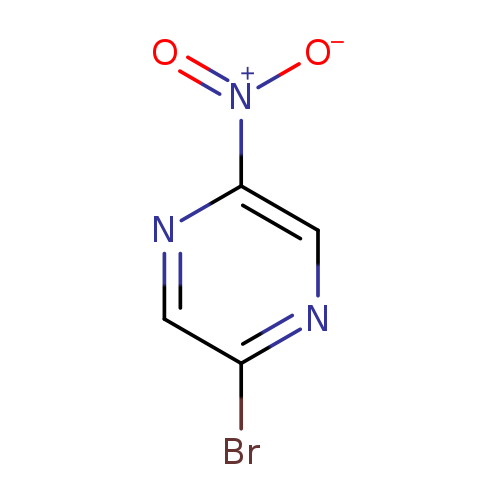 [O-][N+](=O)c1cnc(cn1)Br