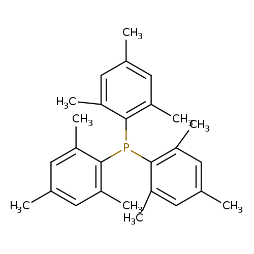 Cc1cc(C)cc(c1P(c1c(C)cc(cc1C)C)c1c(C)cc(cc1C)C)C